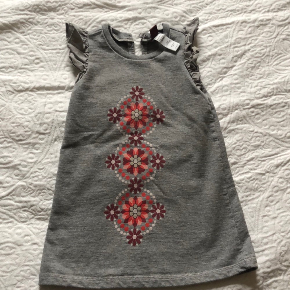 Ruffle sleeve Tea dress